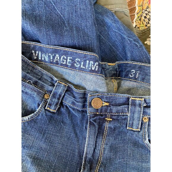 EUC J.Crew Vintage Slim Distressed Denim Jeans 31 - Picture 8 of 8
